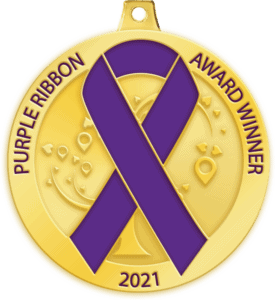 purple ribbon award