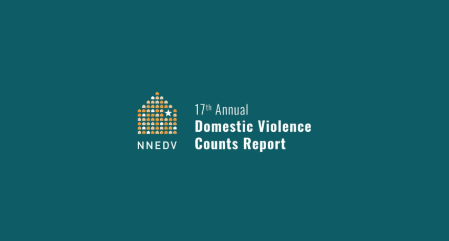 nnedv logo and reads 17th annual domestic violence counts report